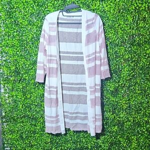 Ana & Kate White and Lilac Light Jacket Medium